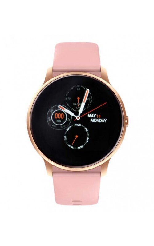 Ρολόι Χειρός 3GUYS 3GW5218 Smartwatch Pink Cilicone Strap